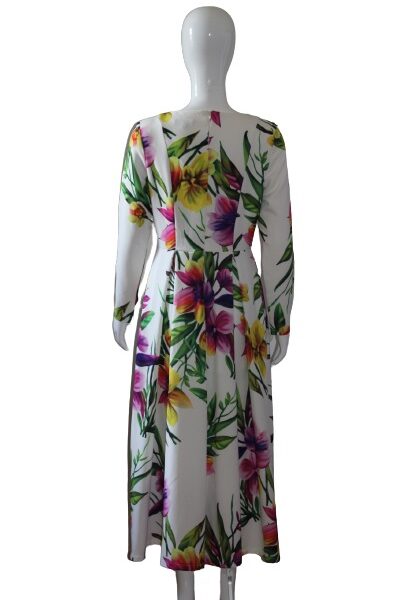 Flower-pattern-dress-back
