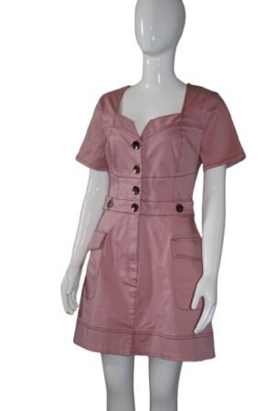 apricot dress front