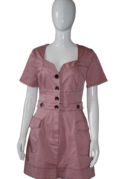 apricot dress front