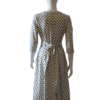 White with black dots dress (