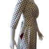 White with black dots dress (