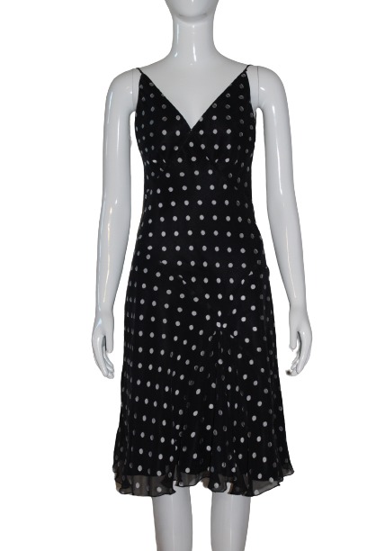 Black-Dress-white-dots-side-front