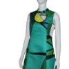 Green and yellow color dress