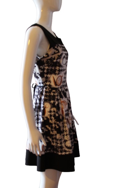 Dress with clock design