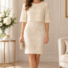 cream dress
