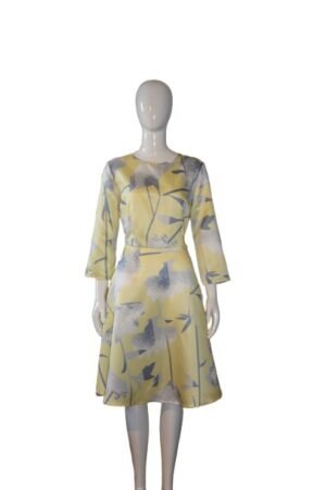 yellow-and-grey-color-dress-front