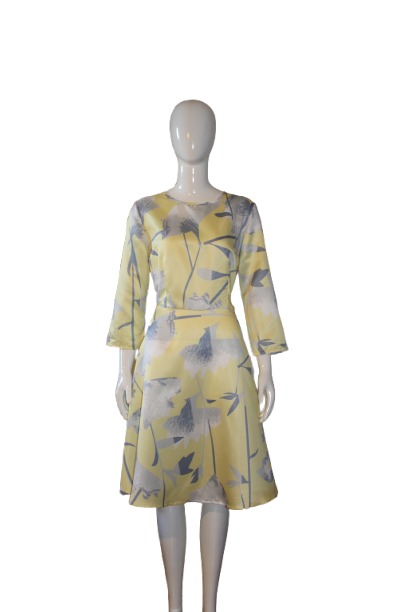 yellow-and-grey-color-dress-front