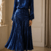 costume metallic blue