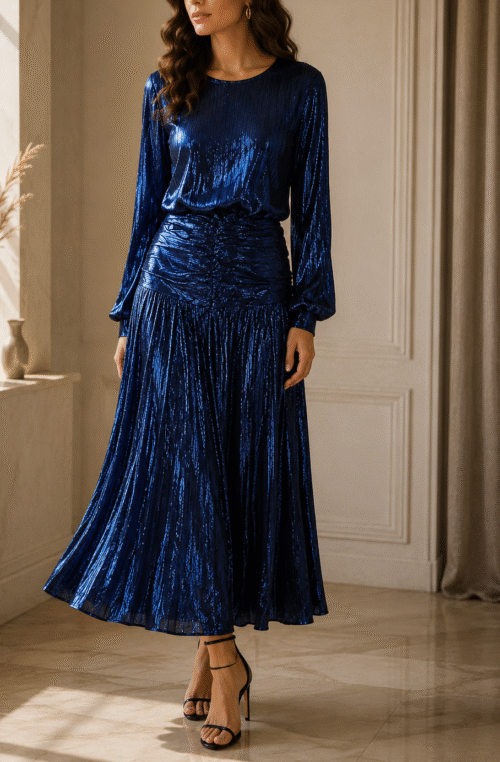 costume metallic blue