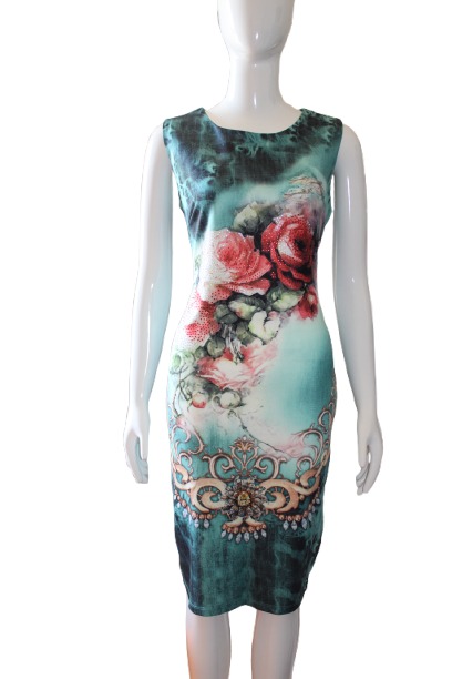 Green dress front rose1 Green-dress-front-rose