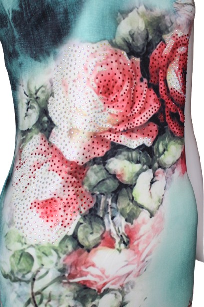 Green dress front rose2 Green-dress-front-rose