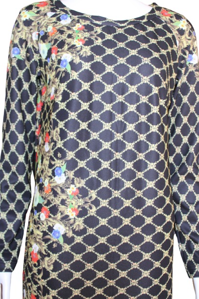 One side patern dress front One side pattern dress front