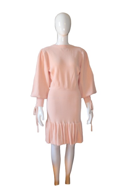 abricote dress front2 Apricot Knitted Dress