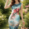 d86f7477-f40c-47ec-ad33-23c4d4baf5f5 (3) Green dress with rose
