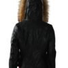 Luxurious black leather jacket