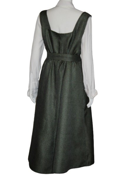 Olive Green Sarafan-Pinafore Dress