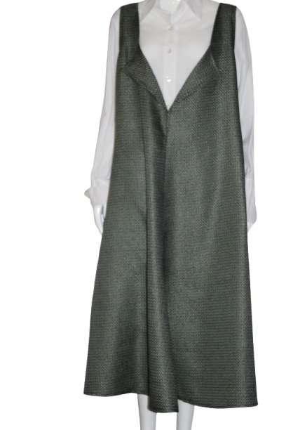 Olive Green Sarafan-Pinafore Dress