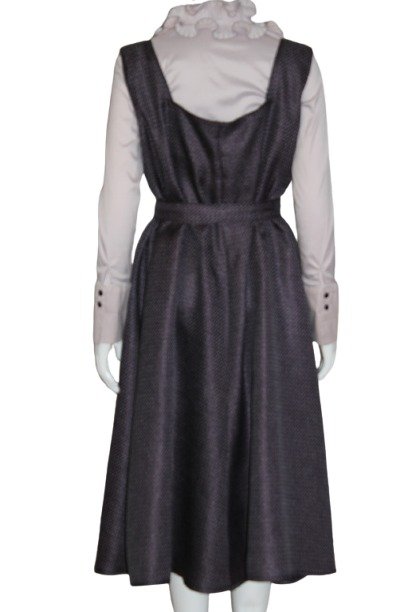 purple sarafan back1 Purple Sarafan-Pinafore dress