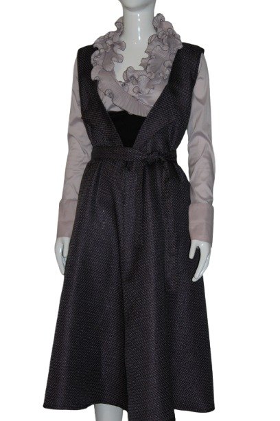 purple sarafan front2 Purple Sarafan-Pinafore dress
