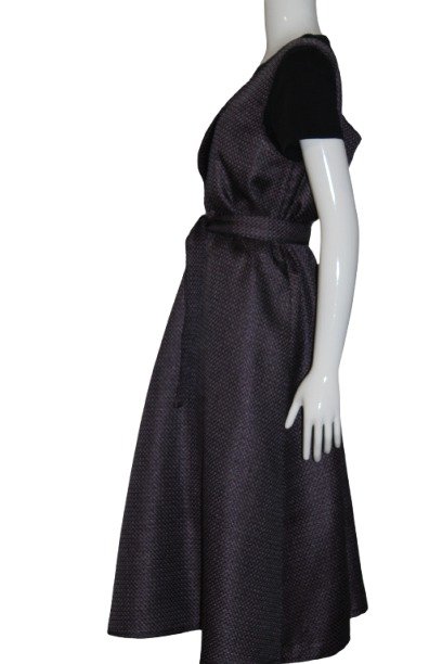 purple sarafan side Purple Sarafan-Pinafore dress